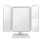 Foldable Rechargeable Adjustable Angle Smart Makeup Mirror